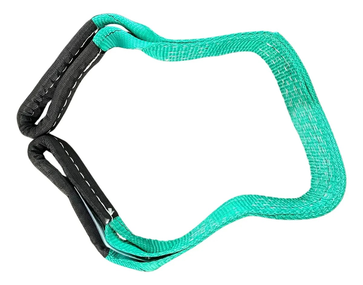Cinta Sling Elevação Carga Içamento 2 Ton 1mt X 60mm Verde Verde - Imagem 2
