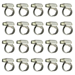 Kit 20 Abraçadeiras Rosca Sem Fim 38/51 Fita 9mm Aço Inox Inox