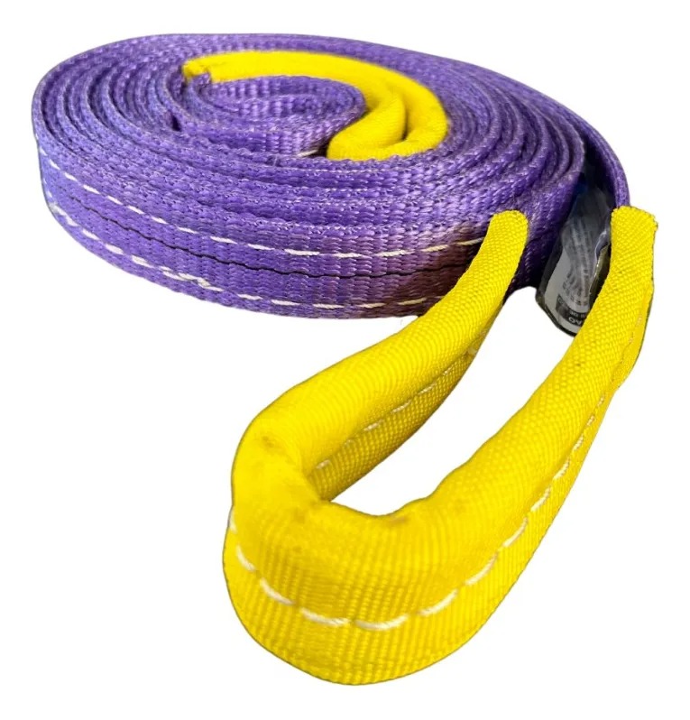 Cinta Sling Para Elevação De Carga 1 Ton X 3 Metros Cor Roxa - Imagem 3