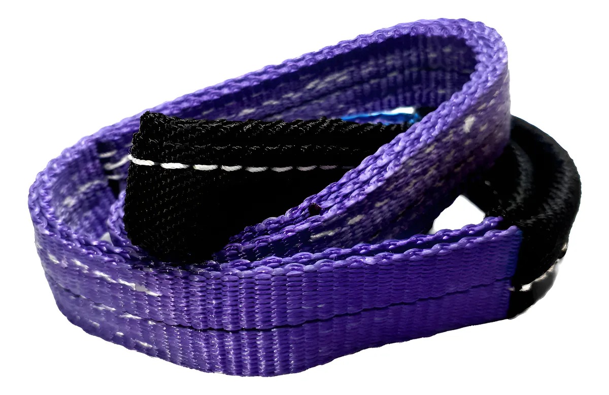 Cinta Elevação De Carga Sling 4m X 30mm X 1 Tonelada - Dupla - Imagem 2