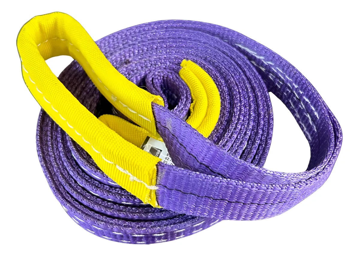 Cinta Sling Para Elevação De Carga 1 Ton X 3 Metros Cor Roxa - Imagem 2