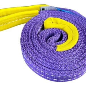 Cinta Sling Para Elevação De Carga 1 Ton X 3 Metros Cor Roxa