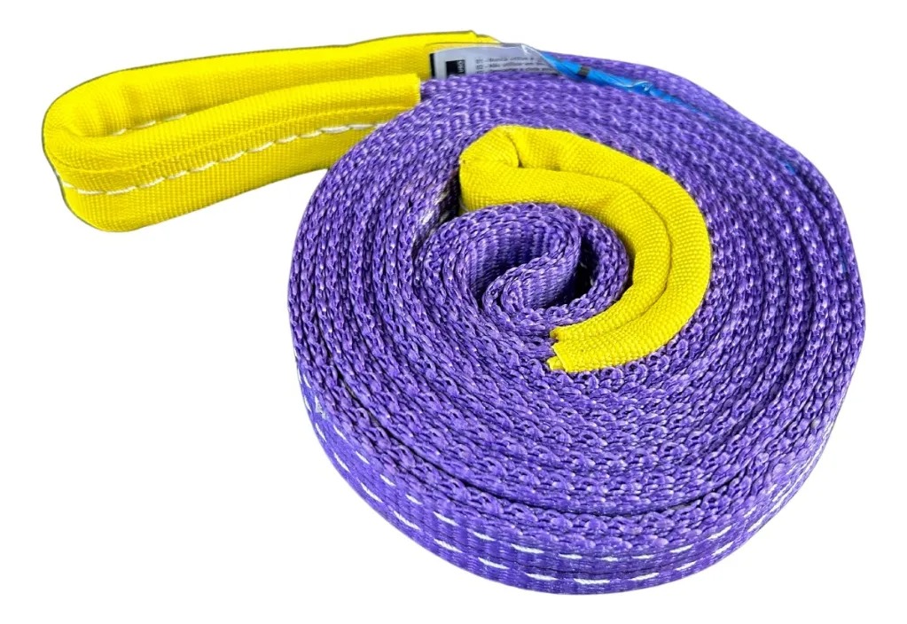 Cinta Sling Para Elevação De Carga 1 Ton X 3 Metros Cor Roxa