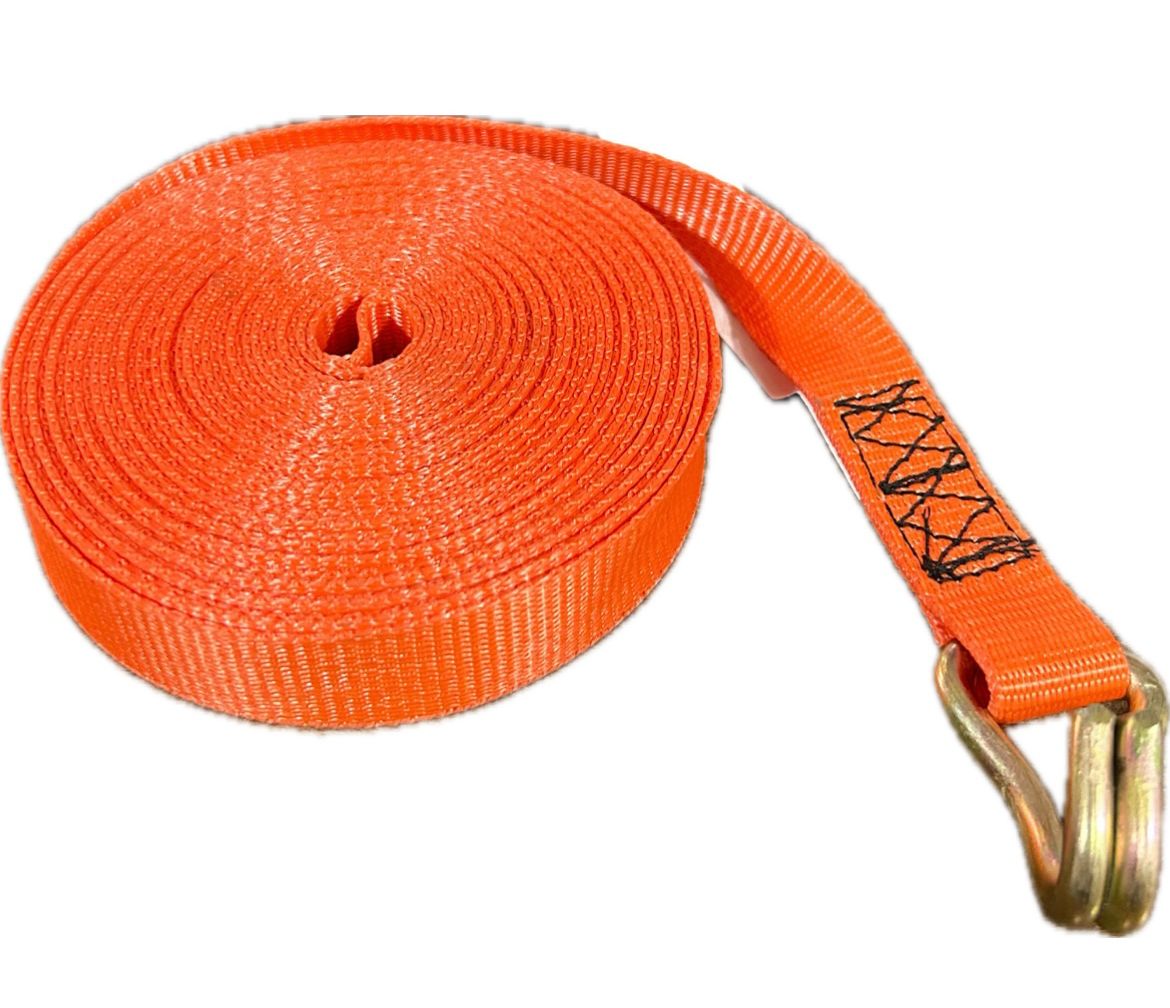 Kit Catraca + Cinta Amarração Carga 800kg 9mts Cor Laranja - Imagem 2