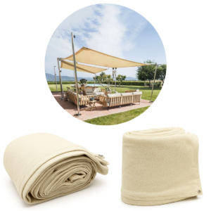 Lona Tela Sombrite 95% Toldo Sombreamento Cor Areia 5x3m