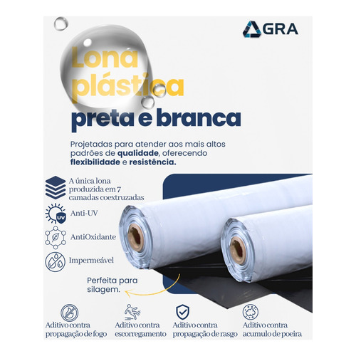 Lona Dupla Face Resistente 8x14m Para Silagem Durabilidade - Imagem 2