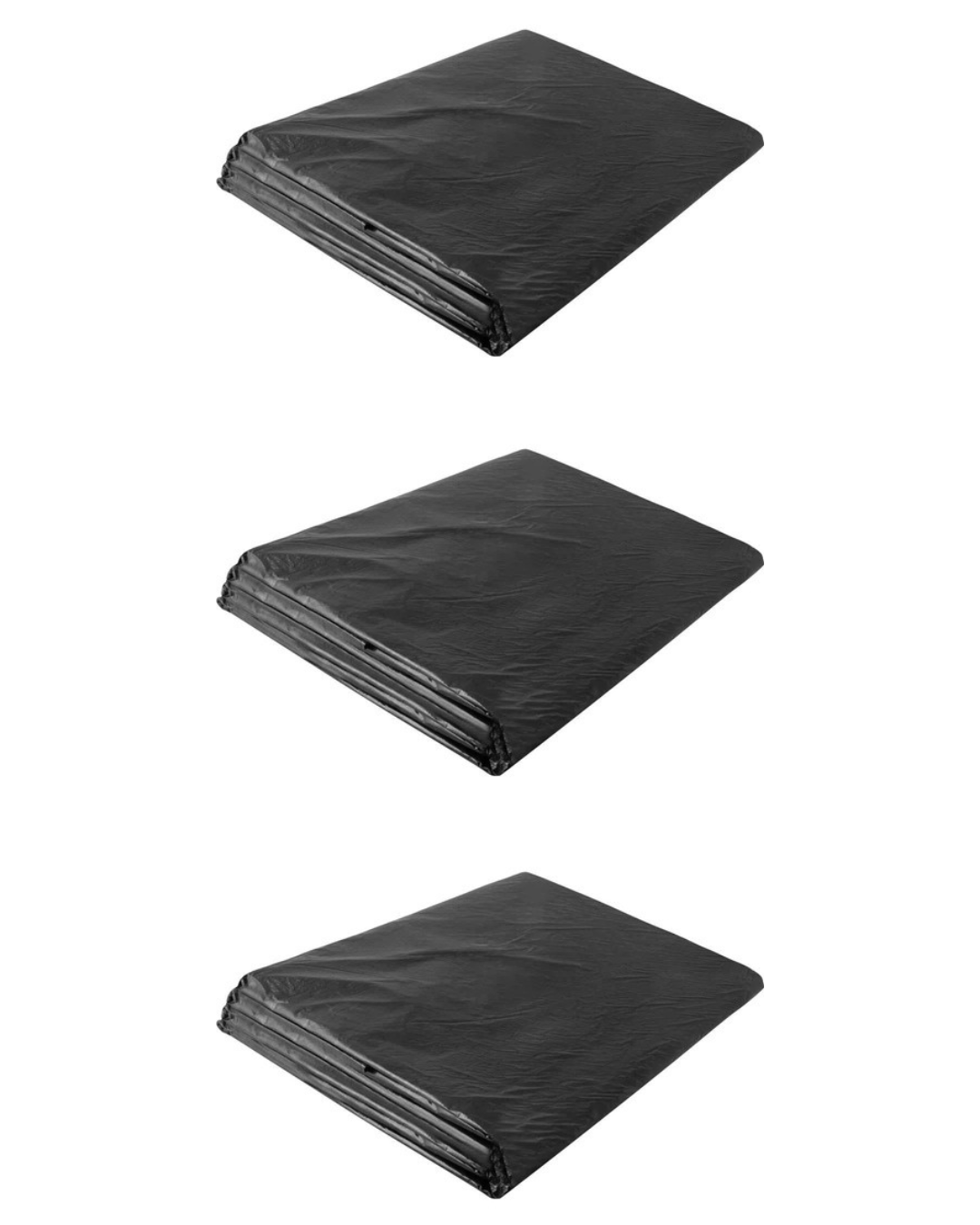 Kit 3 Lonas Plástica Preta 4x5m Proteção Piso Pintura Obras - Imagem 3