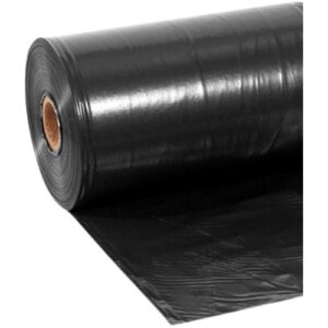 Lona Plastica Preta 8x50m 150 Micras Para Proteção