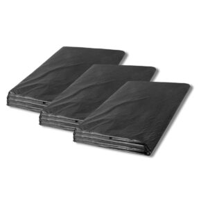 Kit 3 Lonas Plástica Preta 4x10m Proteção Piso Pintura Obra