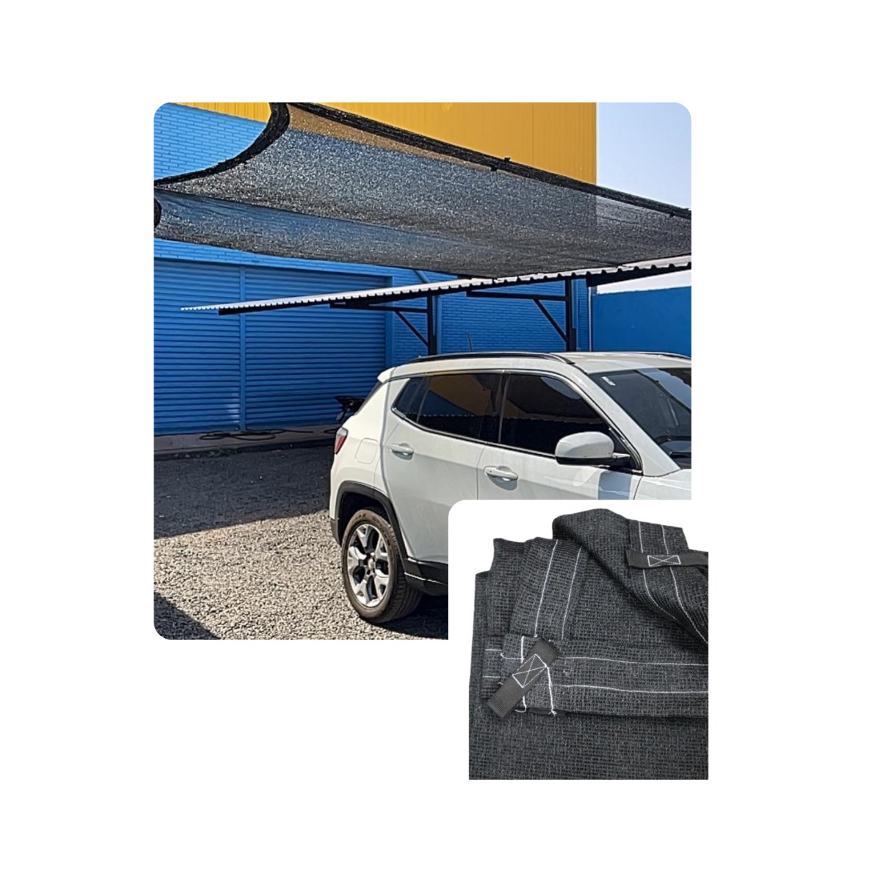 Kit 2 Tela Sombreamento Toldo Sombrite 80% 5x3 + Brinde - Imagem 3