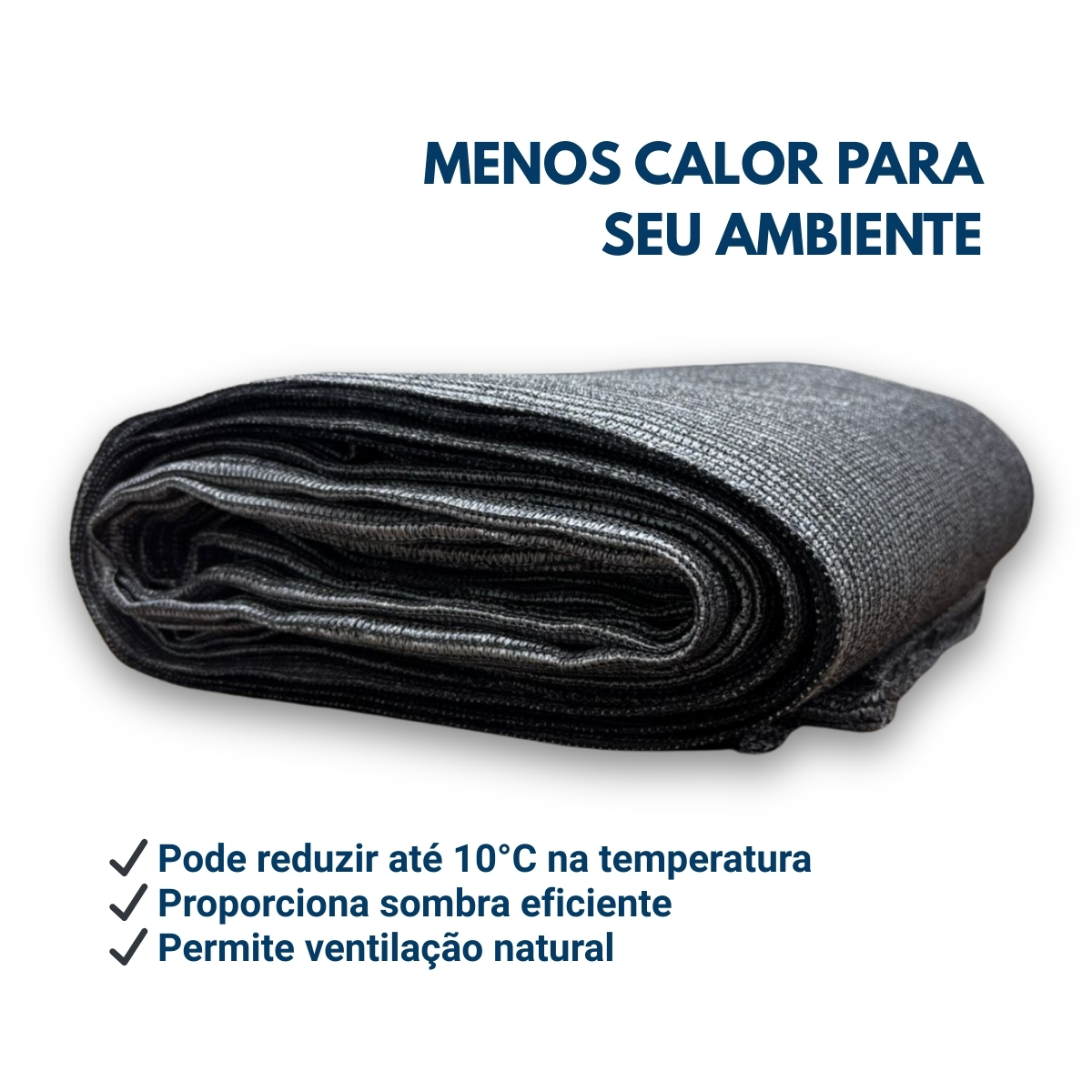 Tela Sombrite 70% Freshnet Sombreamento Térmica 4x3 Metros - Imagem 2