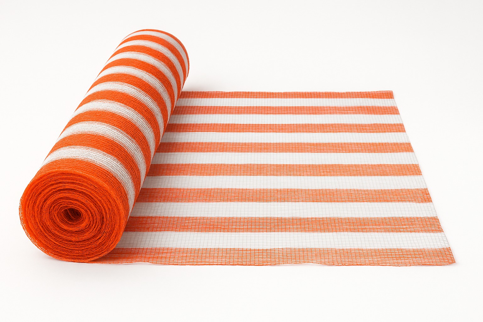 Tela Sinalização Tapume Laranja E Branco 1,20x50m Obras