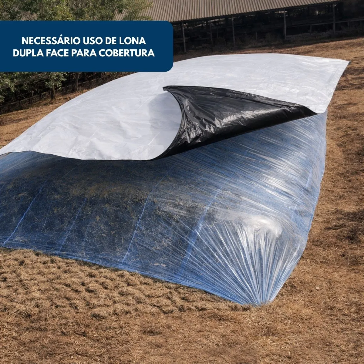 Lona Barreira Oxigênio Silagem 16x10 Alta Proteção Qualidade - Imagem 4