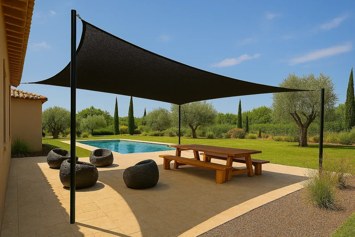 Tela Sombreamento Toldo 90% 5x2m Decorativa Pergolado Jardim