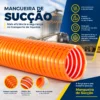 Mangueira Mangote Sucção Pesada 3 Polegadas Laranja - 5mts - Imagem 4