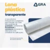 Bobina Lona Transparente Canela 4x100m 25kg Obra Reforma - Imagem 3