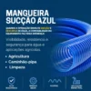 Mangueira Mangote Sucção Azul 2 Pol 15mts Água Caminhão Pipa - Imagem 3